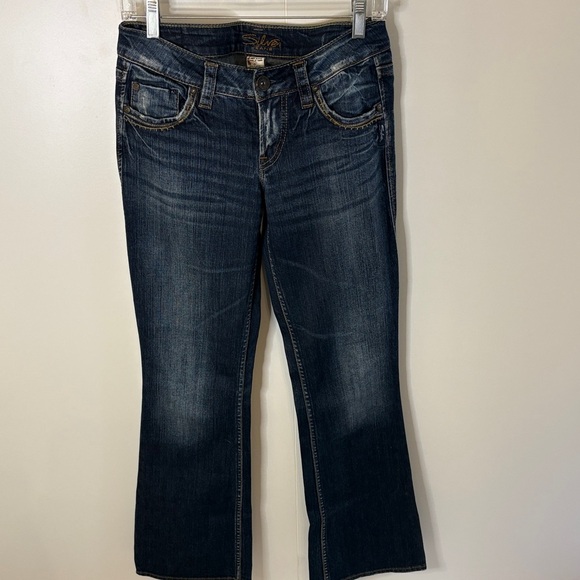 Silver Jeans Dark Blue Flare Women Jeans - Picture 1 of 5